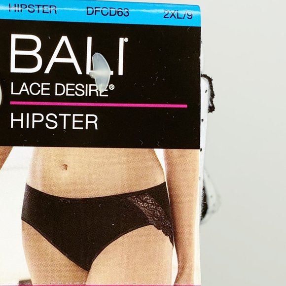 Bali Cotton Desire Hipster Lot of 3 Panties 2XL/9 - Picture 3 of 3